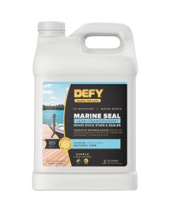 Defy Marine Seal Wood Dock Stain & Sealer, Natural Pine, 2.5 Gal.