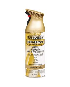 Rust-Oleum Universal 11 Oz. Matte Metallic Sunlit Brass Spray Paint