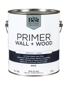 Do it Best Interior Latex Wall and Wood Primer, White, 1 Gal.