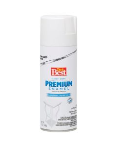 Do it Best Premium Enamel 12 Oz. Semi-Gloss Spray Paint, White