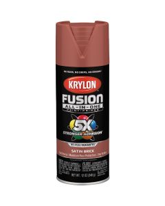 Krylon Fusion All-In-One 12 Oz. Satin Spray Paint, Brick