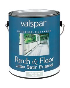 Valspar 1 Gal. Light Gray Self Priming Latex Satin Porch & Floor Enamel