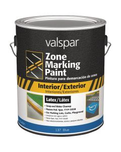 Valspar 1 Gal. Blue Latex Traffic & Zone Marking Paint
