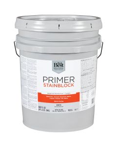 Do it Best Latex Interior/Exterior Stain Blocking Primer, White, 5 Gal.