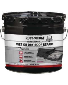Rust-Oleum 2.75 Gal. Black Advanced Wet or Dry Roof Repair