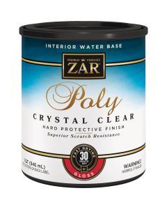 ZAR Aqua Gloss Water-Based Interior Polyurethane, 1 Qt.