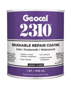 Geocel 2310 Clear 1 Qt. Tripolymer Brushable Repair Sealant Coating