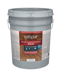 Valspar Solid Deck Stain, Neutral Base, 5 Gal.