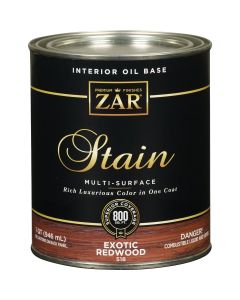 Zar 1 Qt. Exotic Redwood Oil-Based Multi-Surface Interior Stain