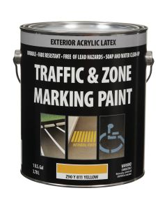 Traffic & Zone Yellow Latex Gallon Traffic Paint