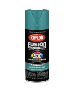 Krylon Fusion All-In-One 12 Oz. Satin Spray Paint, Rolling Surf