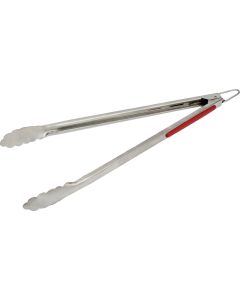 GrillPro 15 In. Stainless Steel Barbeque Tongs