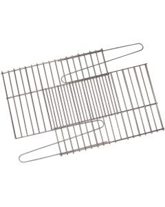 GrillPro 17 In. to 25 In. W. x 11 In. to 14 In. D. Porcelain-Coated Steel Universal Adjustable Rock Grill Grate
