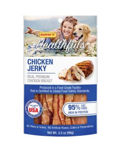 Ruffin' it Healthfuls Chicken Jerky Dog Treat, 3.5 Oz.