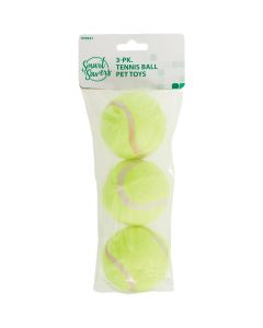 3pk Tennis Balls Pet Toy