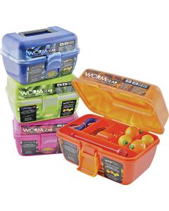 Worm Gear 7-Compartment Tackle Box with Tackle
