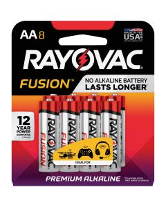 Rayovac Fusion AA Alkaline Battery (8-Pack)