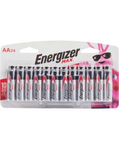 Energizer Max AA Alkaline Battery (24-Pack)
