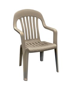 Adams Portobello Resin High Back Stackable Chair