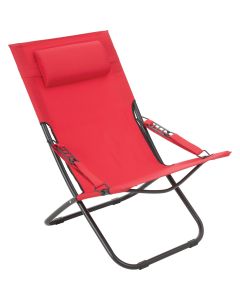 Outdoor Expressions Folding Red Hammock Chair with Headrest