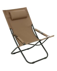 Outdoor Expressions Folding Tan Hammock Chair with Headrest