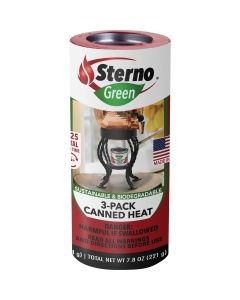 Sterno Canned Heat 2.6 Oz. Gel Canned Cooking Fuel (3-Pack)