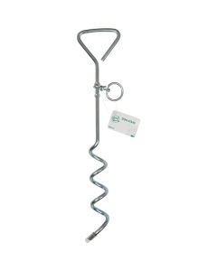Smart Savers 15.75 In. Corkscrew Iron Dog Tie-Out Stake