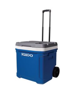 Igloo Latitude 60 Qt. 2-Wheeled Cooler, Indigo Blue & Meteorite