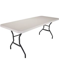 Lifetime 6 Ft. x 30 In. White Granite Commercial Grade Folding Table