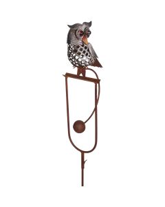 Terre Verde 41 In. Steel Rocking Owl Garden Stake