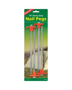 Coghlans 10 In. Steel Tent Nail Peg (4-Pack)
