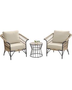 Outdoor Expressions Brentwood 3-Piece Wicker Chat Set
