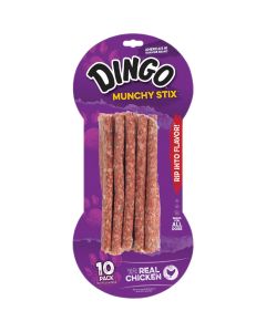 Dingo Munchy Stix Chicken Stick 5 In. Rawhide Chew (10-Pack)
