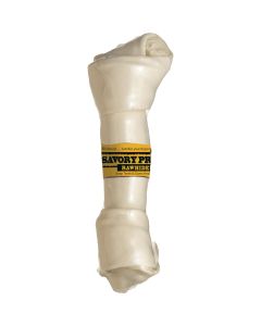 Savory Prime Knotted 8 In. to 9 In. Natural Rawhide Bone