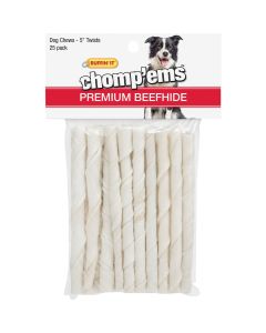 Westminster Pet Ruffin' it Chomp'ems 5 In. Beef Chew Roll (25-Pack)