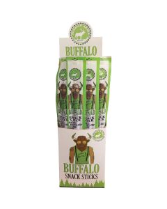 Pearson Ranch Jerky 1 Oz. Buffalo Snack Sticks Display (24 Sticks)
