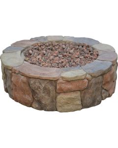 Bond Petra 36 In. Round Faux Stone Fire Pit