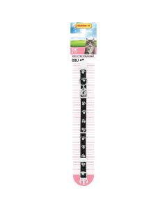 Westminster Pet Ruffin' it Adjustable Reflective Paw Print Cat Collar with Breakaway Clasp