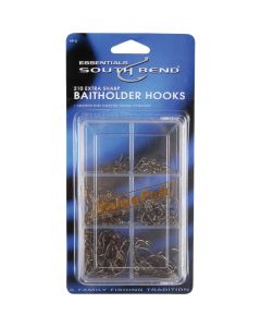 SouthBend 210-Piece Value Pack Assorted Bait Fishing Hook Kit