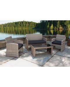 Outdoor Expressions Modena 4-Piece Chat Set