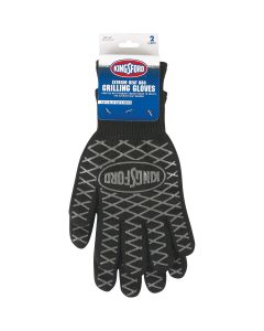 Kingsford 1 Size fits All Black Extreme Heat BBQ Grilling Gloves (1-Pair)