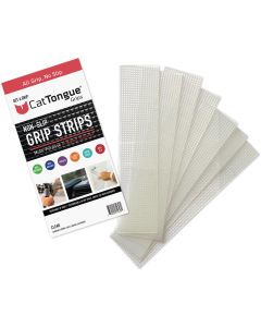 CatTongue Grips Gription 2 In. W. x 8 In. L. Clear Non-Abrasive Anti-Slip Strips (7-Pack)