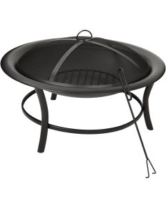 Outdoor Expressions 30 In. Round Steel Fire Pit