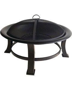 30 In. Round Wood Burning Fire Pit