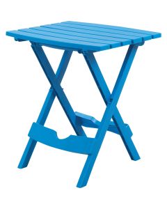 Adams Quik-Fold Blue 15 In. x 17.5 In. Rectangle Resin Folding Side Table