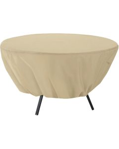 Classic Accessories 23 In. H. x 50 In. D. Tan Polyester/PVC Table Cover