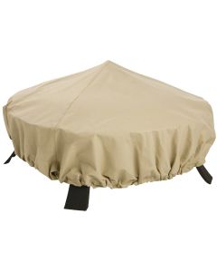 Classic Accessories 44 In. Dia. Tan Polyester / PVC Fire Pit Cover