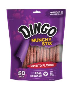 Dingo Munchy Stix Chicken Stick 5 In. Rawhide Chew (50-Pack)