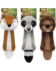 Westminster Pet Ruffin' it Crinkle Tail Critters 24 In. Squeaky Fox Dog Toy