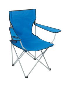 Outdoor Expressions Blue Polyester Folding Chair